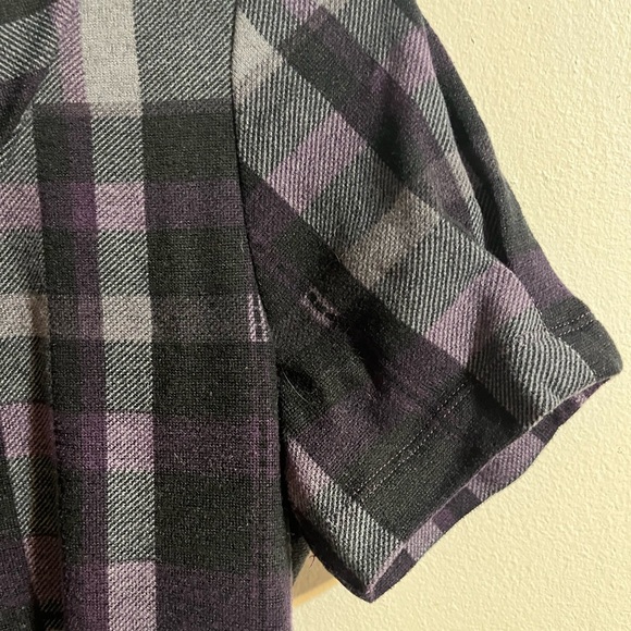 IH Plaid Dress - Black and Purple - Picture 3 of 4